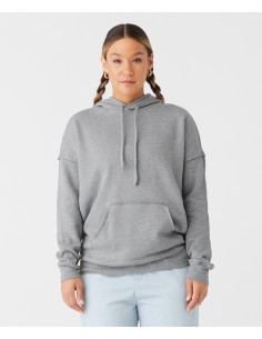 B-3742-Sweat-shirt à capuche unisexe à bords francs 2